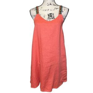 Cynthia Rowley 100% linen coral dress, Size‎ Small